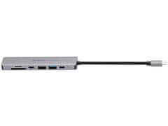 Tracer Tracer TRAPOD46997 doking postaja za prenosnike USB Type-C iz aluminija, z USB napajanjem, HDMI in čitalnikom pomnilniških kartic, 2 leti garancije.