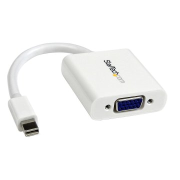 Startech Mini DisplayPort na VGA adapter - Aktivni pretvornik Mini DP v VGA - 1080p video - združljiv z Mac/PC za monitor/ projektor - bela