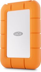 No Name LaCie STMF2000400 Zunanji SSD 2 TB USB Type-C, USB 3.2 Gen 2x2, Vodoodporen, Prahotesen, Obojažna Barva: Siva, Oranžna