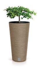 Prosperplast Cvetlični lonec FURU SLIM ECO WOOD 30 cm naturo