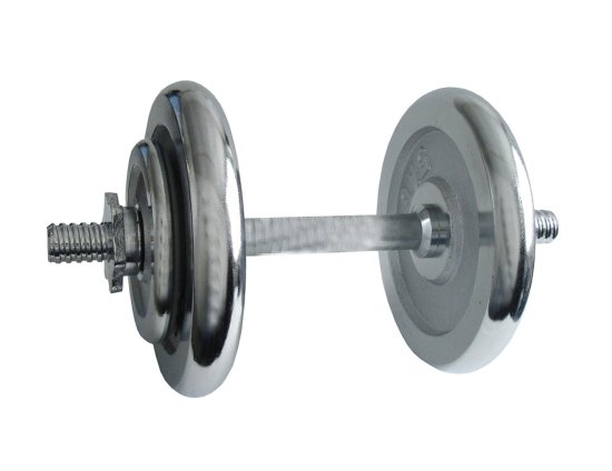 Kubisport Enoročna nakladalna palica, kromirana 14 kg - premer 25 mm