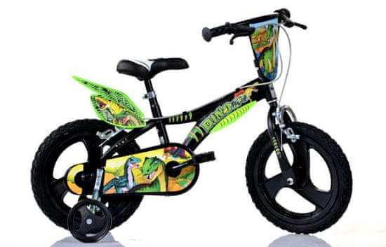 Dino bikes Dinosaurus 14" - otroško kolo črno