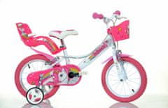 Dino bikes UNICORN 14" - otroško kolo bele barve