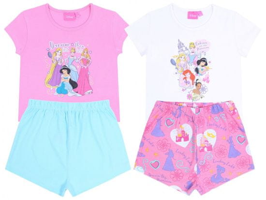 Disney 2x Roza pižama princesk DISNEY