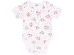 Disney 2x Roza-bela otroška bodija s kratkimi rokavi BAMBI 18m- 81 cm
