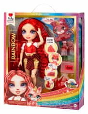 Rainbow High Mavrična lutka visoke mode z živaljo - Ruby Anderson