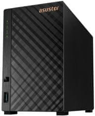 Asustor NAS AS1102TL 2x 3,5" SATA/ Realtek RTD1619B, štirijedrni 1,7 GHz, 1 GB, 1GbE x1, USB 2.0 x1, USB 3.2 Gen1 x1