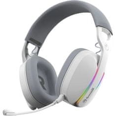 Marvo HG9086W brezžične gaming slušalke, RGB, stereo, bele