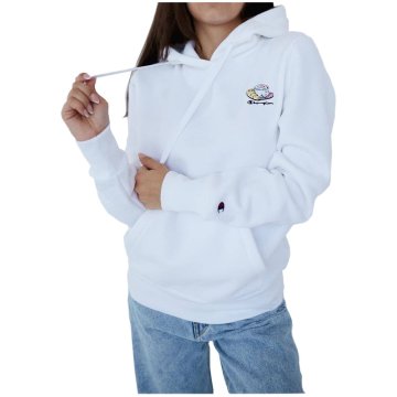 Champion Športni pulover svetlo modra Wmns City Snack Organic Cotton Blend Hoodie