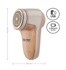 First Austria Odstranjevalec vlaken iz oblačil FIRST, 2x600mAh; USB; krem/bela