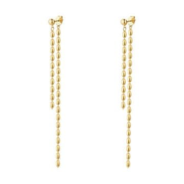 Brosway Modni pozlačeni uhani 2 v 1 Essential BNL080