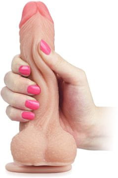 shumee SUPER REALISTIČEN DILDO Z DRSNO KOŽO IN PREMIČNIM JEDROM PENISA NA PRISESKU - 73491564