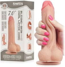 shumee SUPER REALISTIČEN DILDO Z DRSNO KOŽO IN PREMIČNIM JEDROM PENISA NA PRISESKU - 73491564