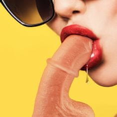 shumee SUPER REALISTIČEN DILDO Z DRSNO KOŽO IN PREMIČNIM JEDROM PENISA NA PRISESKU - 73491564