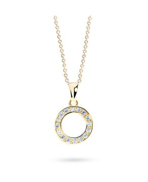 Cutie Jewellery Obesek z zanko iz rumenega zlata Z3061-40-10-X-1-O