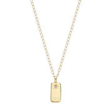 Brosway Pozlačena srečna ogrlica Essential BNL050