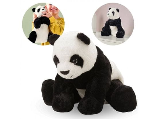 IKEA KRAMIG Plišasta, črno-bela maskota panda 30 cm IKEA