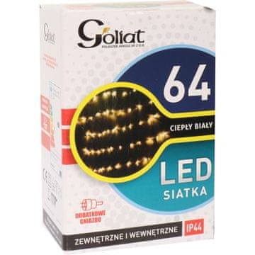 shumee 1x1M vremensko odporna LED mreža z dodatno vtičnico - toplo bela