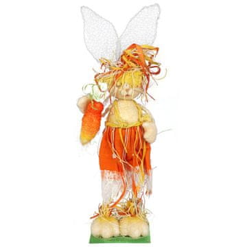 shumee VELIKONOČNI OKRAS SISALOV ZAJČEK 55 CM ORANŽEN