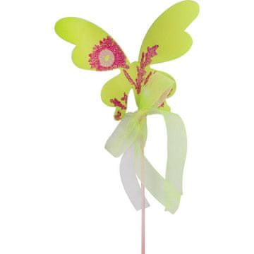 shumee Velikonočni leseni metulj na trzalici 50 cm - zelen/celadon
