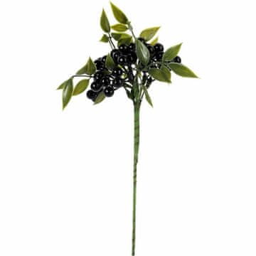 shumee VEJA Z JAGODNIMI ČRNIMI KROGLAMI 34 CM