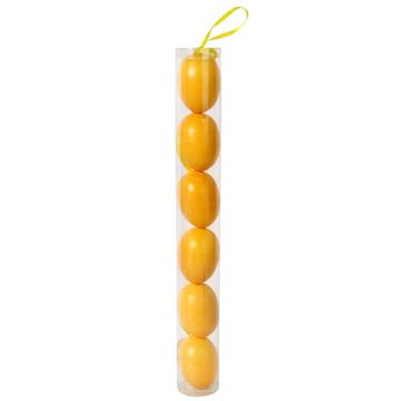 shumee Komplet 6 obeskov iz plastičnih jajc, 5 cm, rumene barve