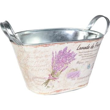 shumee Dekorativni pocinkan ovalni pokrov za cvet 20x14x11,5 cm