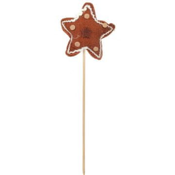 shumee Lopatica iz filca GINGERBREAD STAR v rjavi barvi