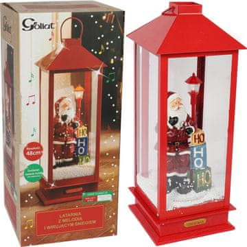 shumee LED lučka za dekoracijo z vrtinčastim snegom in glasbo