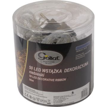 shumee Modri dekorativni trak s 50 LED diodami za notranjo uporabo, 3 m