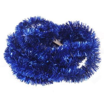 shumee Modra verižica za božično drevo iz metalizirane folije - 3 cm x 2 m, poljski izdelek GOLIAT