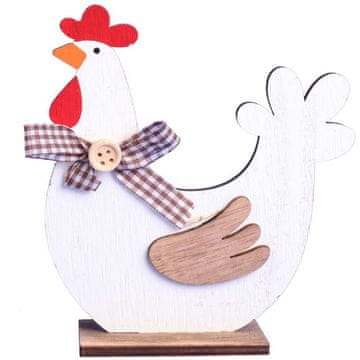 shumee Dekorativna figurica 13 cm dekoracija KOKOŠKA les