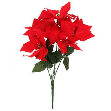 shumee ŠOPEK 5 UMETNIH VRST POTHLEHEMA, 50 CM, RDEČ