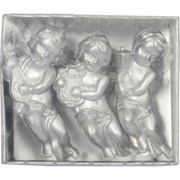 shumee Komplet 3 srebrnih angelčkov za obešanje, višina 9 cm