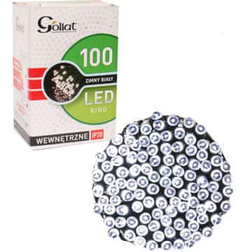 shumee Božične lučke za drevo, 100 LED obročev, hladno bela, dolžina kabla 1,5 metra, za notranjo uporabo IP20