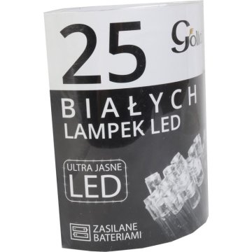 shumee Bele lučke za božično drevo z 2 baterijama AA in 25 ultra svetlimi LED diodami