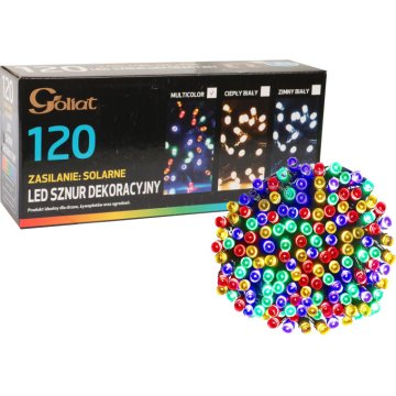 shumee Solarne božične lučke 120 LED večbarvne za vrtno razsvetljavo
