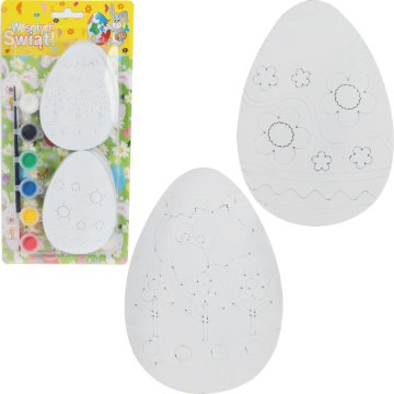 shumee Ustvarjalni set za barvanje velikonočnih jajc - 4 kosi, pastelne barve, čopič