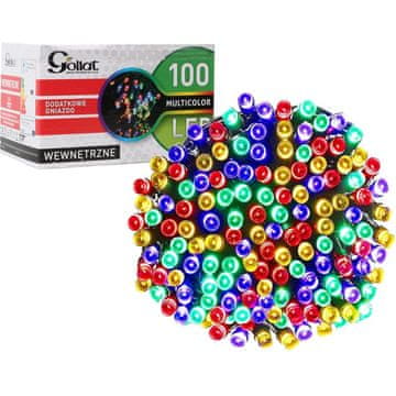 shumee Lučke za božično drevo 100 LED obročev za notranjo uporabo, večbarvne