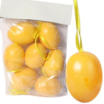 shumee Komplet 7 velikonočnih jajc za obešanje - cvetlični ornament 5,5 cm