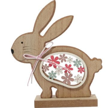 shumee Dekorativna figurica 13 cm okrasek zajca, les