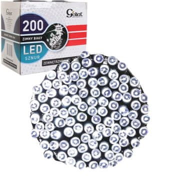 shumee Zunanje in notranje lučke za božično drevo 200 LED z utripajočim učinkom, hladno bela, napajanje iz omrežja, IP44, dolžina 10 m