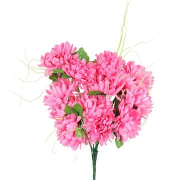 shumee Šopek 14 roza krizantem z dolgimi dodatki, 54 cm