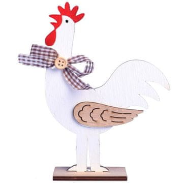 shumee Dekorativna figurica petelina 16,5 cm, lesena
