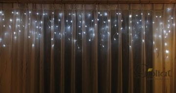 shumee Bele LED verižne luči v obliki ledene sveče, 100 lučk za zunanjo uporabo [K100 LED WHITE]