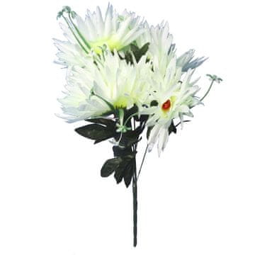 shumee ŠOPEK 7 UMETNIH BELIH ASTER - VISOKO KAKOVOSTNA DEKORACIJA 54 CM
