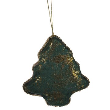 shumee Božični okrasek, žametni obesek, BOŽIČNO DREVO, 10 cm