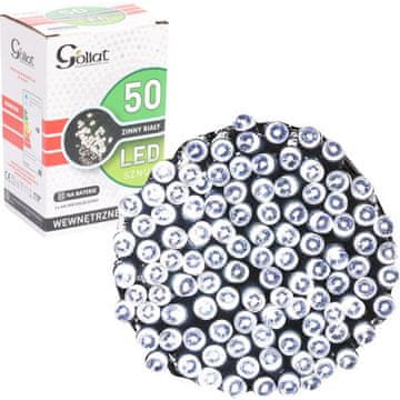 shumee Božična dekoracija - 50 LED lučk, hladno bela, na baterije, za notranjo uporabo