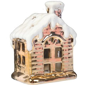 shumee Keramična hišica za božične čajne svečke, 9 cm