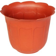 shumee Vrtni lonec v obliki rože 18 cm - opečnate barve